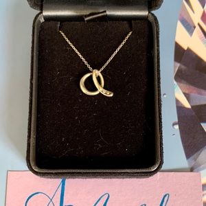Authentic Tiff & Co. Elsa Peretti “a” Necklace
